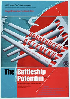 Blue Collection: Poster for Sergei M Eisensteins Battleship Potemkin (1925)