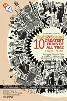 Images Dated 25th October 2012: Poster for Sight & Sound Greatest Films Of All Time Season at BFI Southbank (1 Sep - 9 Oct 2012)