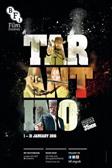 Images Dated 20th April 2016: Poster for TARANTINO Season at BFI Southbank (1 - 16 Januray 2016)