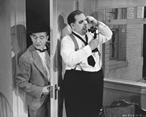 Classic Portraits Collection: Stan Laurel and Oliver Hardy in Gordon Douglas Saps At Sea (1940)